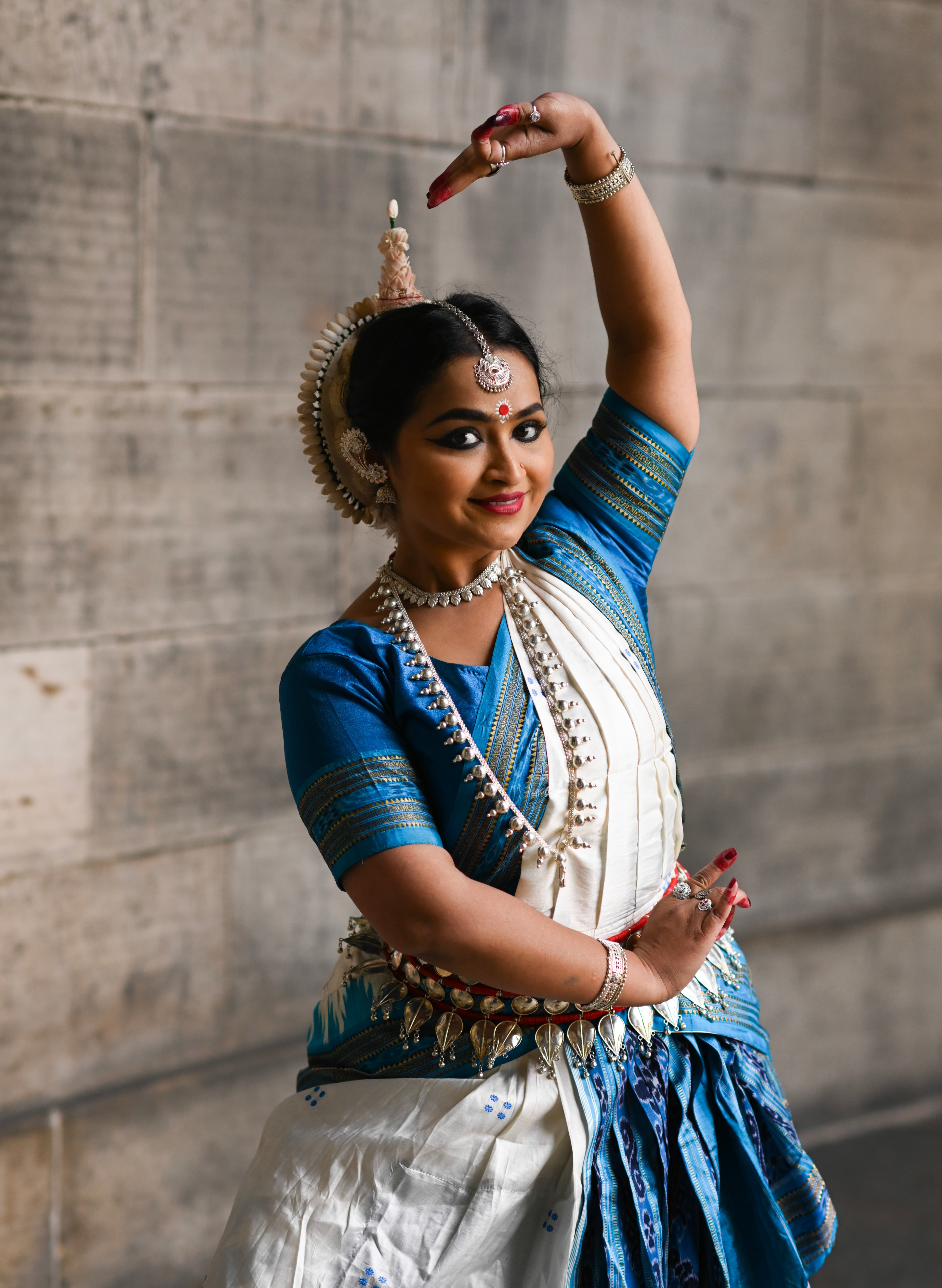 Classical Odissi dancer in traditional attire